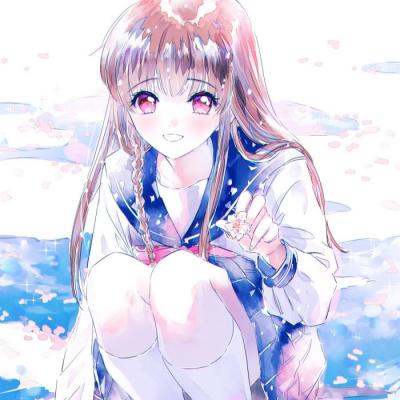 甜美可爱的动漫风格清新女生头像