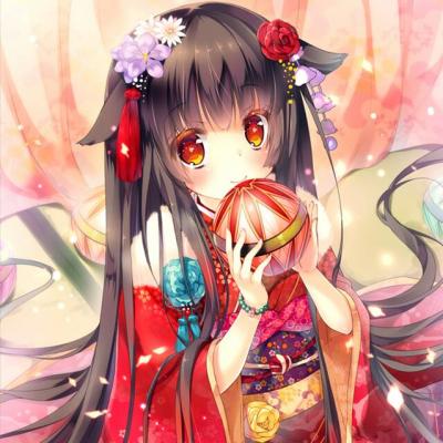 二次元炫酷头像少女