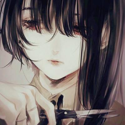 黑暗魅力冷酷动漫头像女