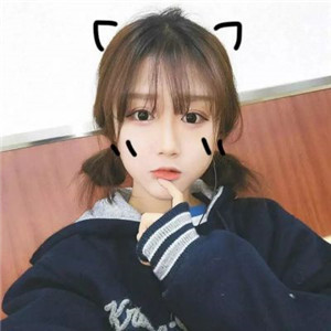 猫咪脸特效可爱女生头像图片
