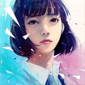 女生清新笑起来干净甜美高清头像