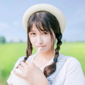 女生清新笑起来干净甜美高清头像