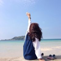 长发女生小清新头像