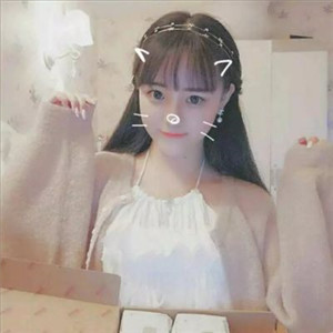 猫咪脸特效可爱女生头像图片