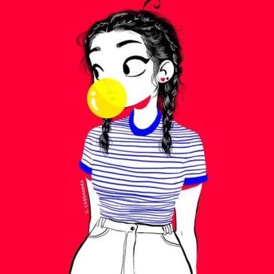 霸气炫酷漫画微信头像女