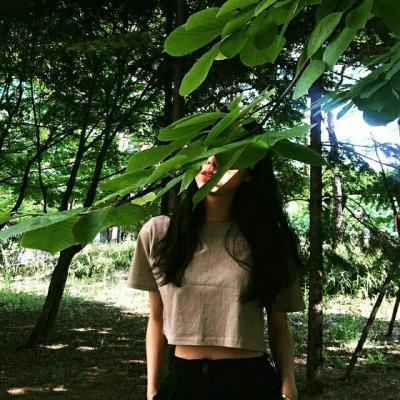 微信女生小清新森系真人头像