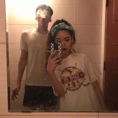 情侣双人亲密无间真人头像