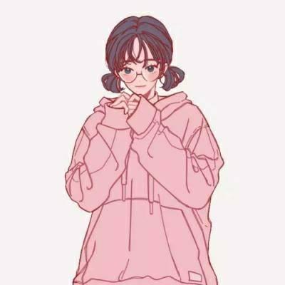 微信一对两张小清新动漫情侣头像
