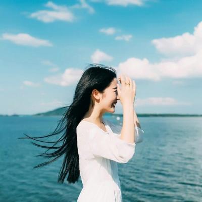 微信清新唯美长发女生头像