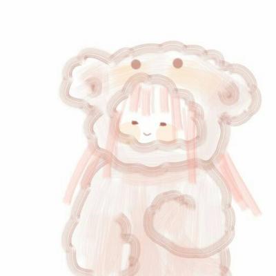 淡色系可爱小女孩卡通头像