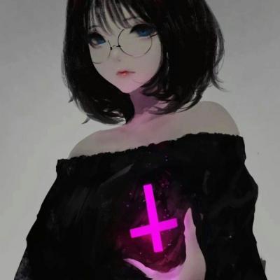 动漫女生冷酷霸气黑暗头像