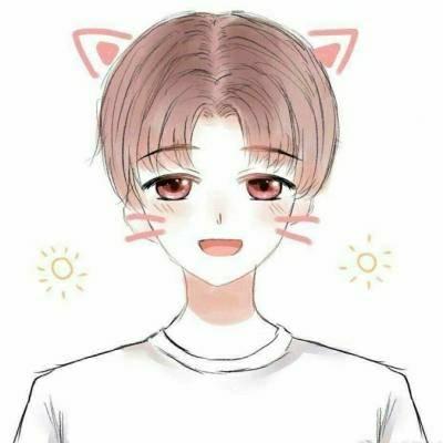微信一对两张小清新动漫情侣头像