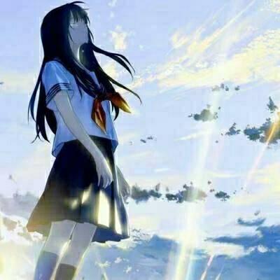 微信一对两张小清新动漫情侣头像