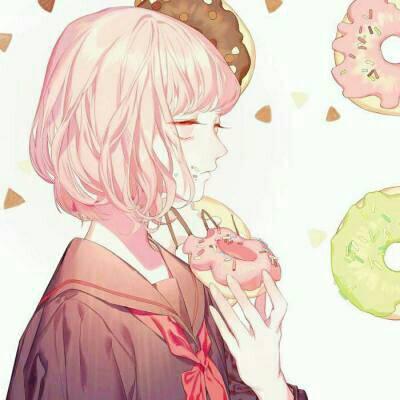 简单可爱呆萌高清动漫女头