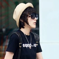 超帅清新戴帽子男生头像