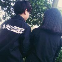 不露脸真人双人背影情侣头像一对两张