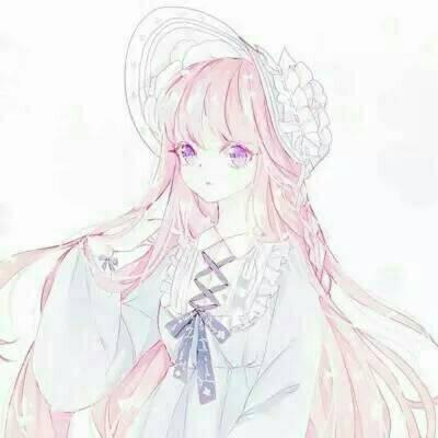 简单可爱呆萌高清动漫女头