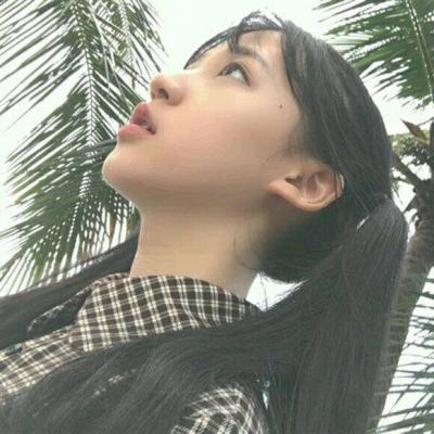 微信女生小清新森系真人头像