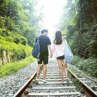 不露脸真人双人背影情侣头像一对两张