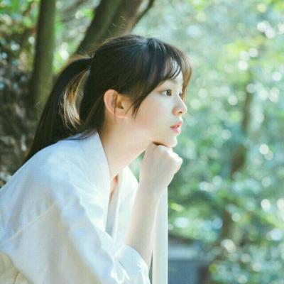 微信女生小清新森系真人头像