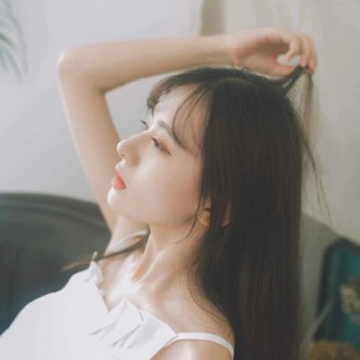 微信女生唯美淡雅忧伤侧脸高清头像