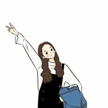 微信头像卡通可爱女孩图片