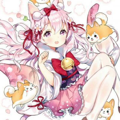 梦幻樱花头像动漫女