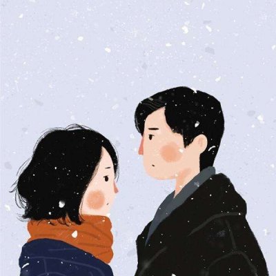 后来的我们漫画情侣头像图片