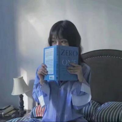 温柔治愈头像女蓝色系图片