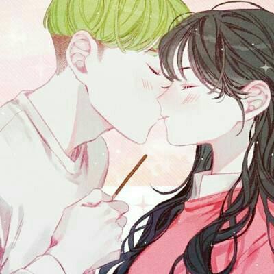 动漫情头两张分开图片