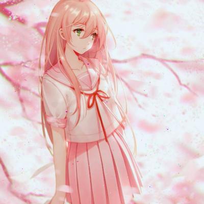 梦幻樱花头像动漫女