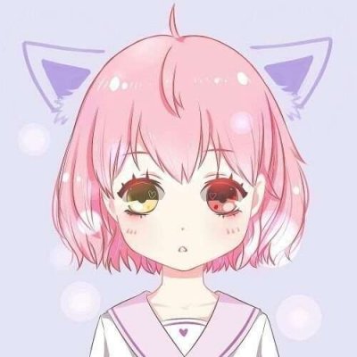粉色系二次元动漫软妹头像图片