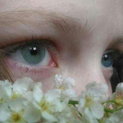 女生一只眼睛部位创意头像