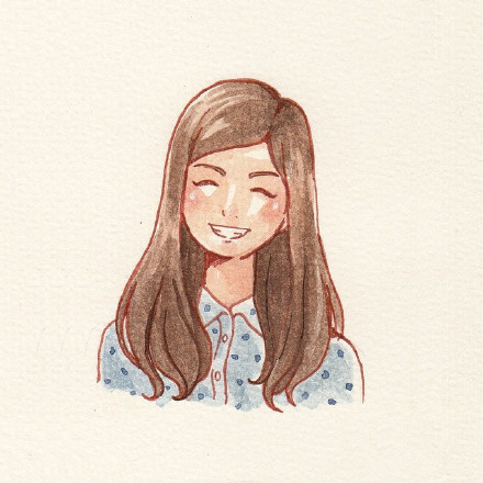 阳光微笑女孩动漫头像