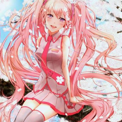 梦幻樱花头像动漫女