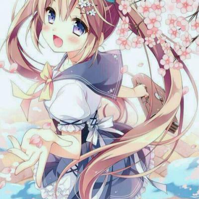 梦幻樱花头像动漫女