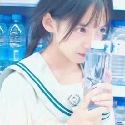 温柔治愈头像女蓝色系图片
