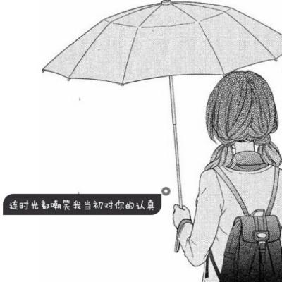 女生动漫伤感头像带字图片