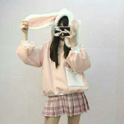 女生真人头像带兔子耳朵