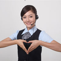 女生客服工作头像图片