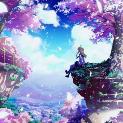 梦幻樱花头像动漫女