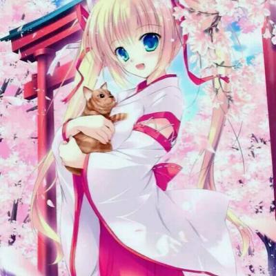 梦幻樱花头像动漫女