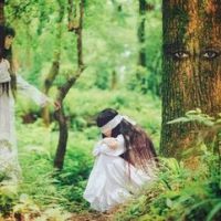丝带蒙眼睛女生头像