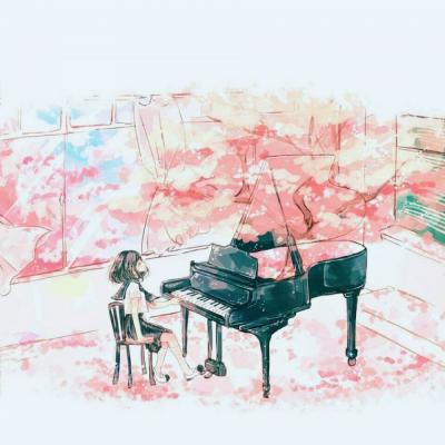 梦幻樱花头像动漫女