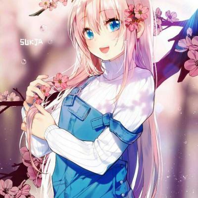 梦幻樱花头像动漫女