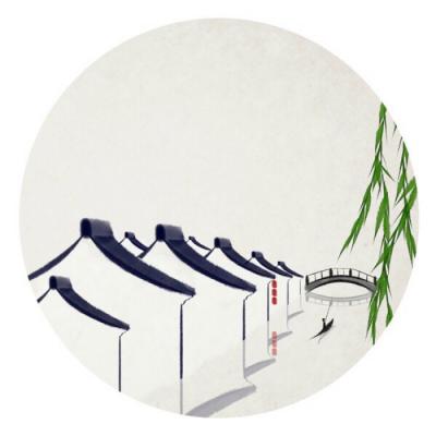 中国水墨画古风头像图片