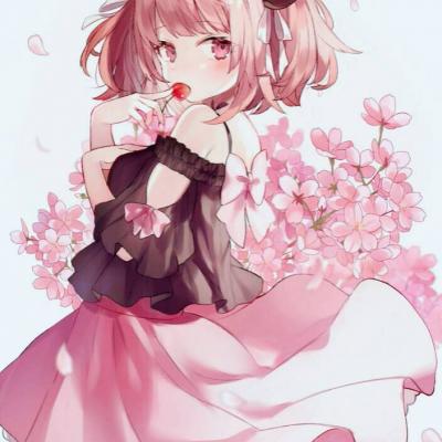 梦幻樱花头像动漫女