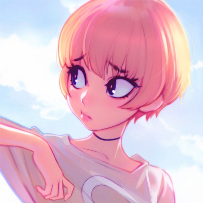 头像唯美小清新动漫图片女生
