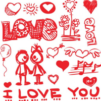 超火有创意的漂亮红心头像