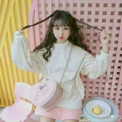 少女心头像粉色真人